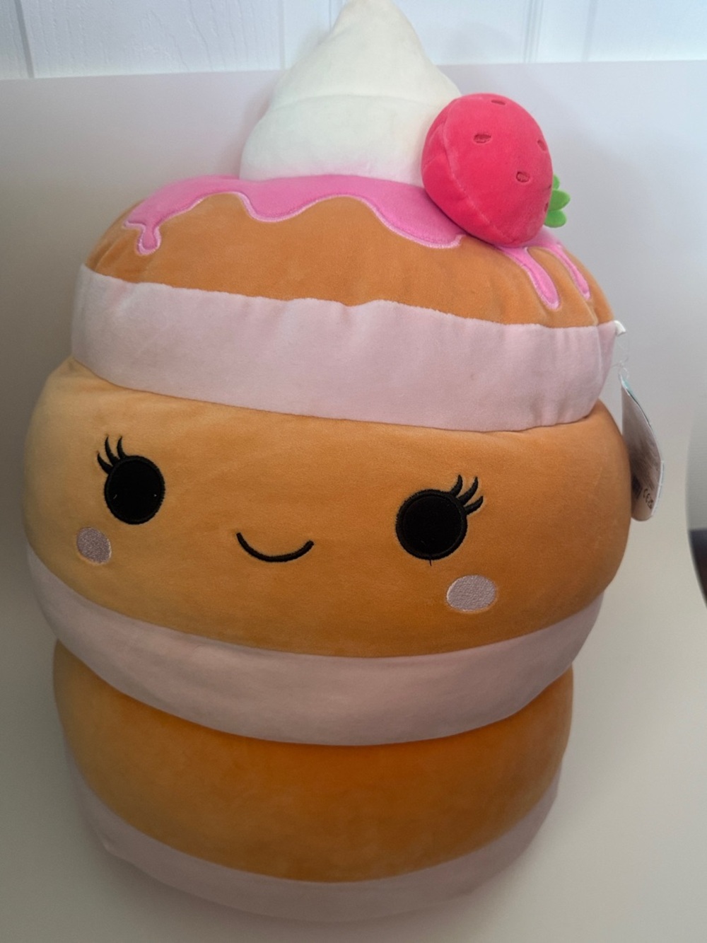 Squishmallows Pink, White, Orange Pancake Stack Plush